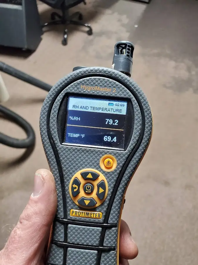 Moisture meter humidity assessment for Mold Remediation & Removal in Rushville